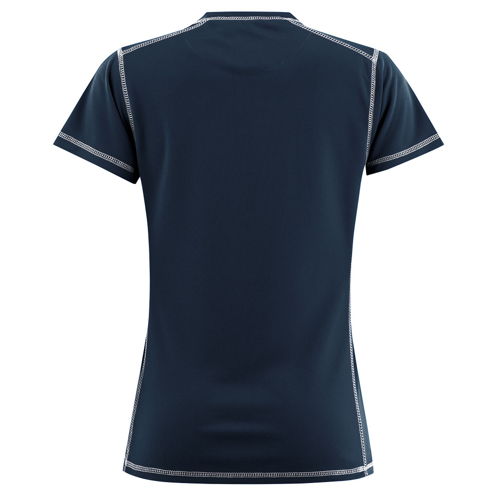 10009_58_back_low Teknisk damepolo i marineblå
