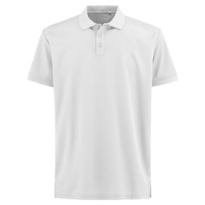 Teknisk unisex polo i hvit