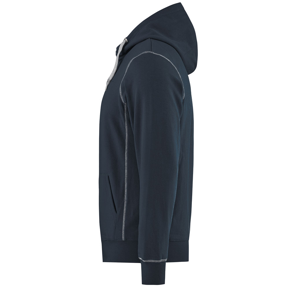 10057_58_left_low Collegejakke med hette i marineblå