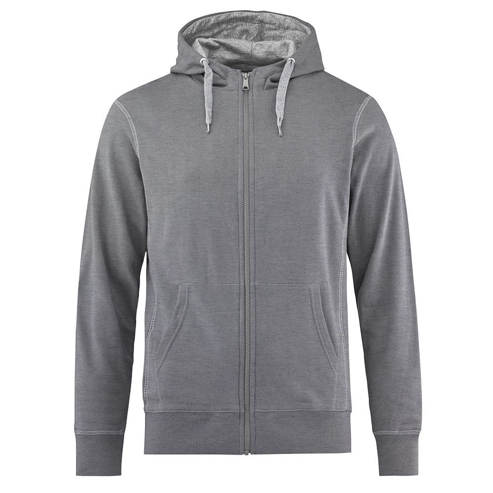 10057_93_front_low Collegejakke med hette i grå