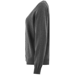 Grå strikket cardigan for dame