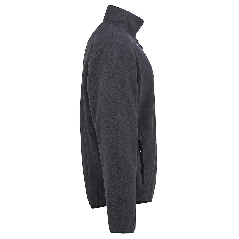 Grå unisex fleecejakke