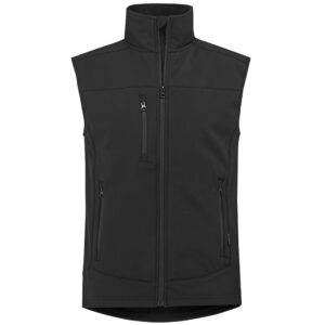 Sort vest i softshell