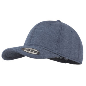 Denimfarget caps med puff